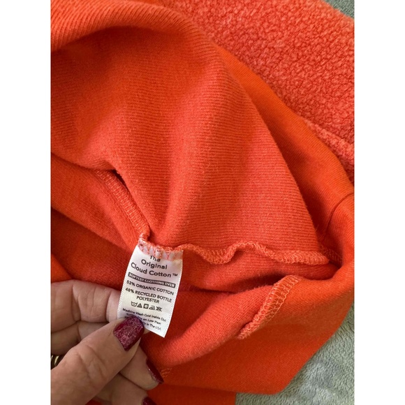 Soft Serve Orange Drawstring Hood Long Sleeves‎ Relaxed Fit Casual Hoodie Large - Picture 6 of 8